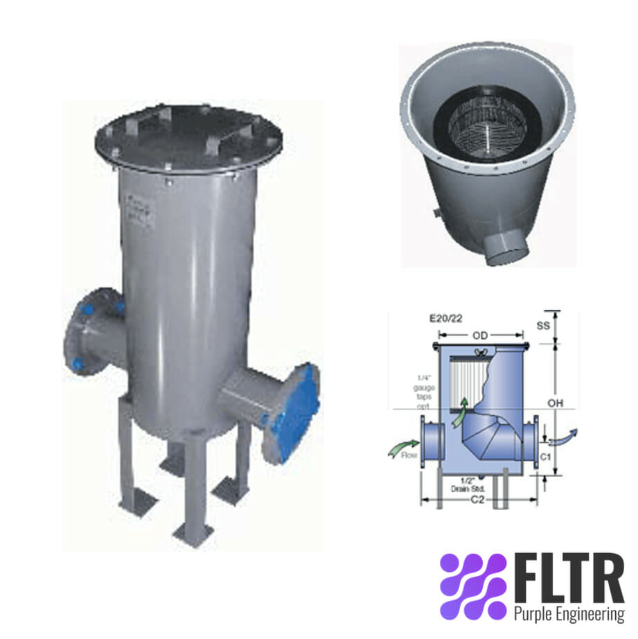 In-Line Air & Gas Filters - FLTR - Purple Engineering