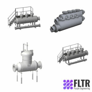 R100 Horizontal Pipeline Coalescers