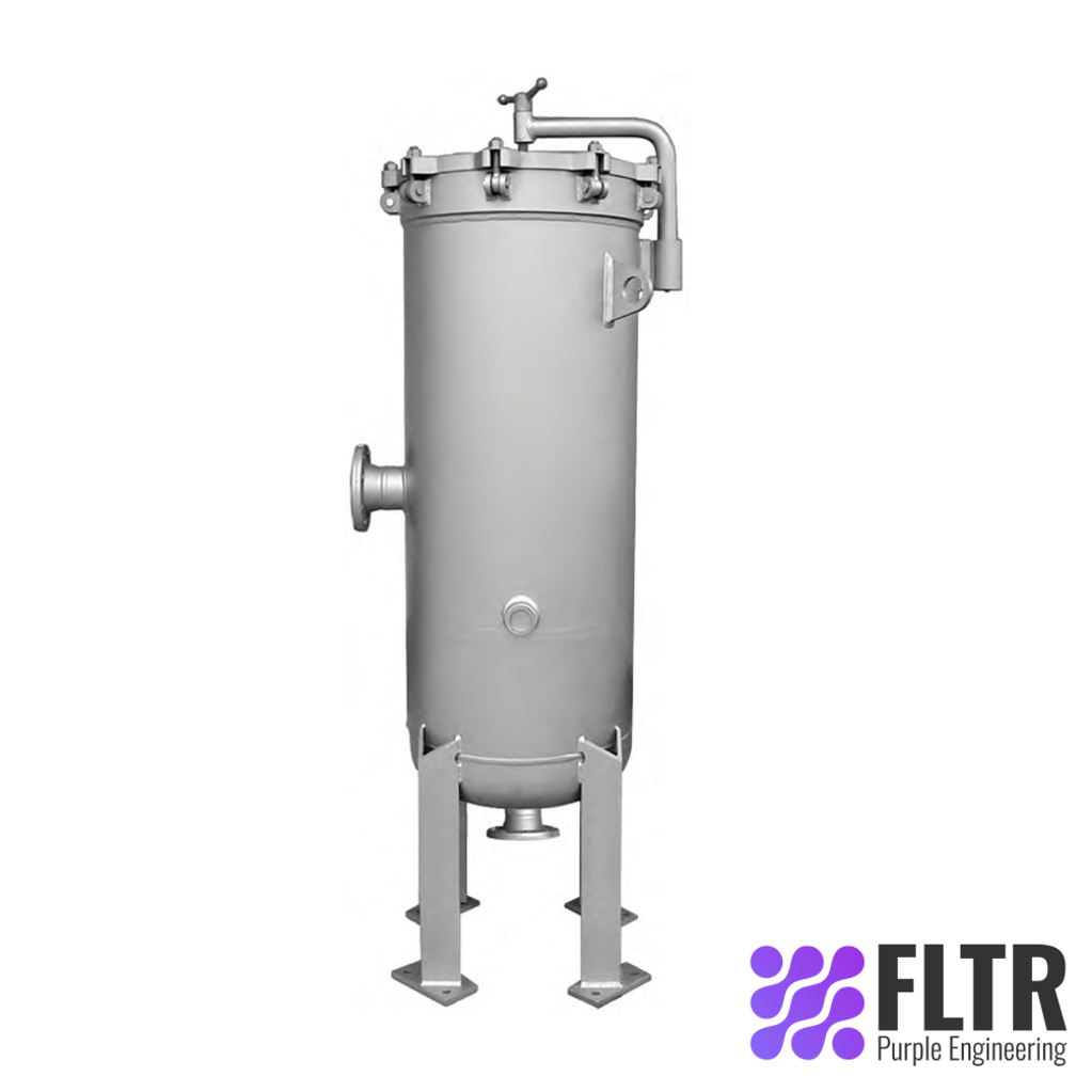 M Series Vertical High Flow Liquid Filtration Housing - FLTR - Purple Engineering