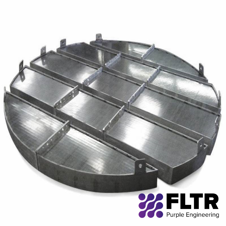 Wedge wire screen support grid - FLTR - Purple Engineering