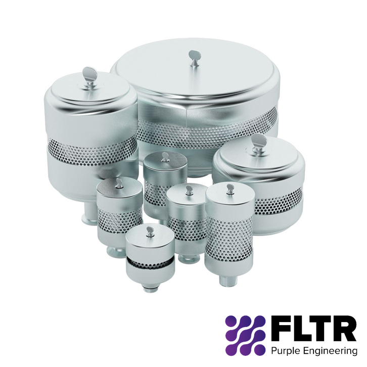 EF Series Small Vacuum Pump Oil Mist Filter - FLTR - Purple Engineering